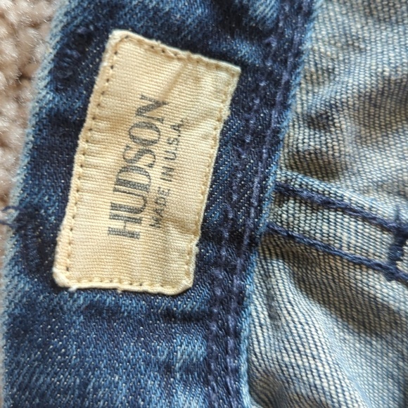 HUDSON Clifton Flap Pocket Bootcut Jeans Wickman Wash Men's 36 - Picture 6 of 16